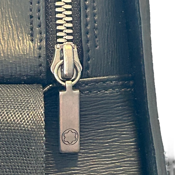 MONTBLANC Mini Messenger Crossbody Double Zipper Interior Monogram Strap - Picture 7 of 11